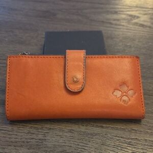 Patricia Nash Orange Leather Wallet